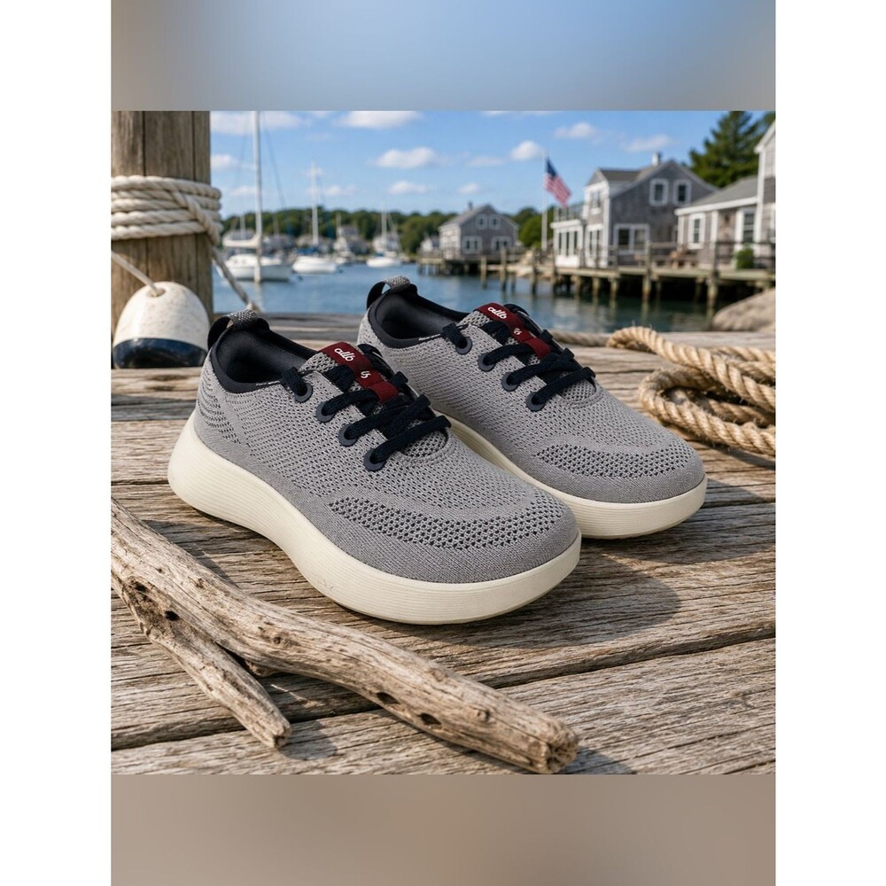 Allbirds Tree Runner Go Women’s 7 Cloudy Grey Arid Beige NIB